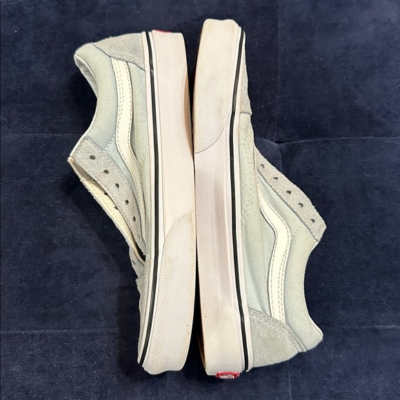 Vans Off The Wall Low-Top Light Blue Mixed Material Unisex Sneakers - Picture 5 of 9